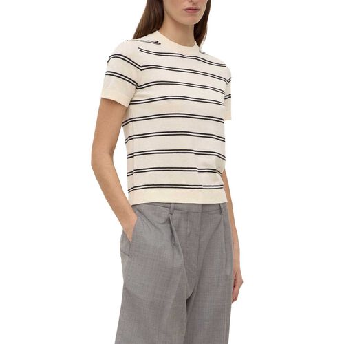 Assembly Label Allison Stripe Cotton Cashmere Tee True Navy/Cream